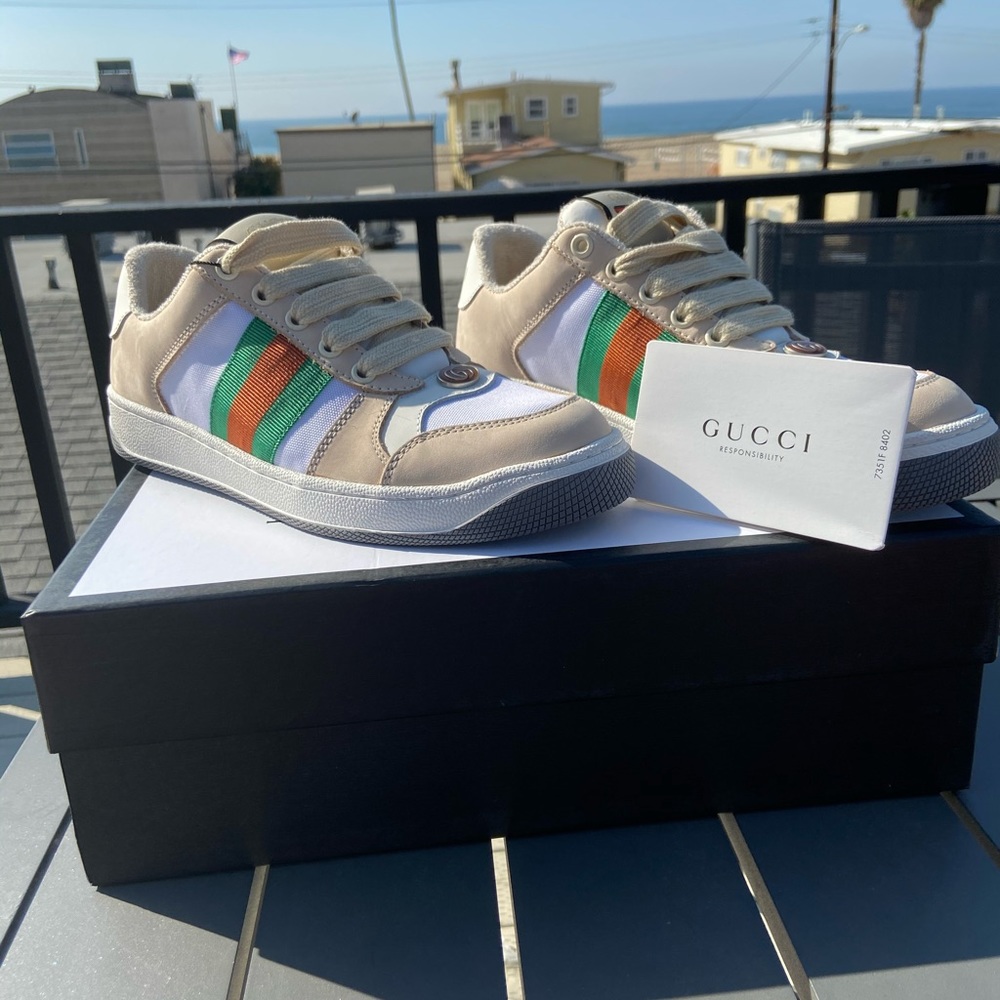 Gucci Women’s Screener Sneakers. 37 for a 6.5 US.